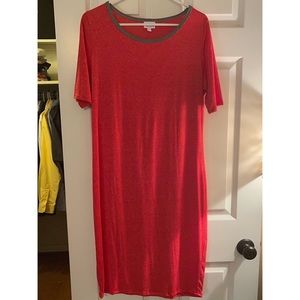 LuLaRoe Red Julia Dress